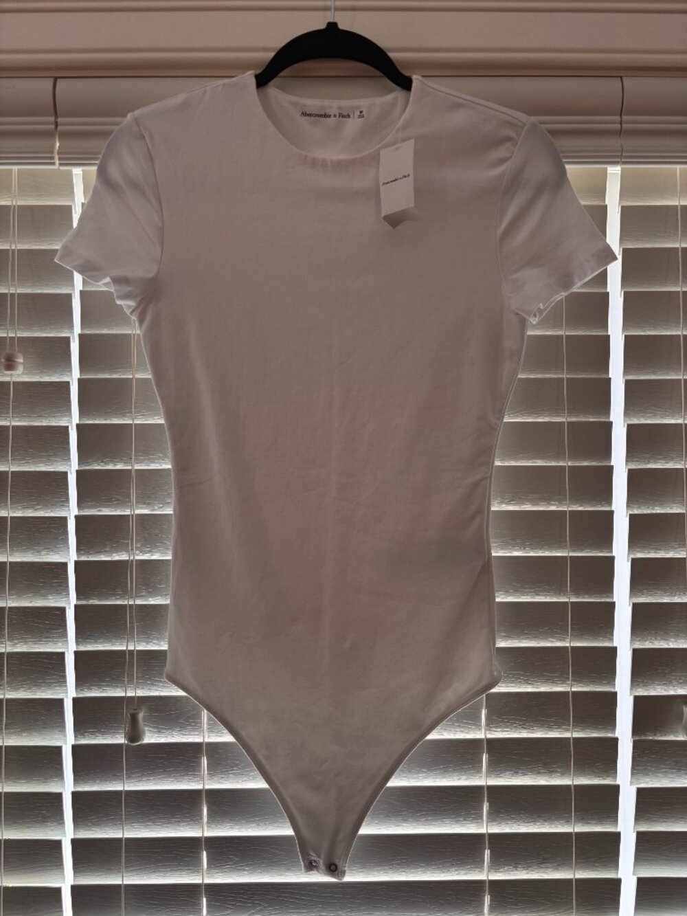 White Crewneck Bodysuit - Abercrombie & Fitch - NWT - SZ M